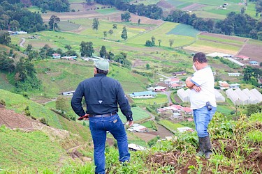 Visita a productores afectados por el HURACÁN ETA en Tierras Altas, Chiriquí.